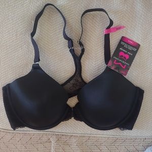 NWT Maidenform T Back Black Bra Size 36D